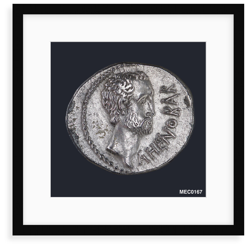 Denarius depicting head of L. Domitius Ahenobarbus by unknown