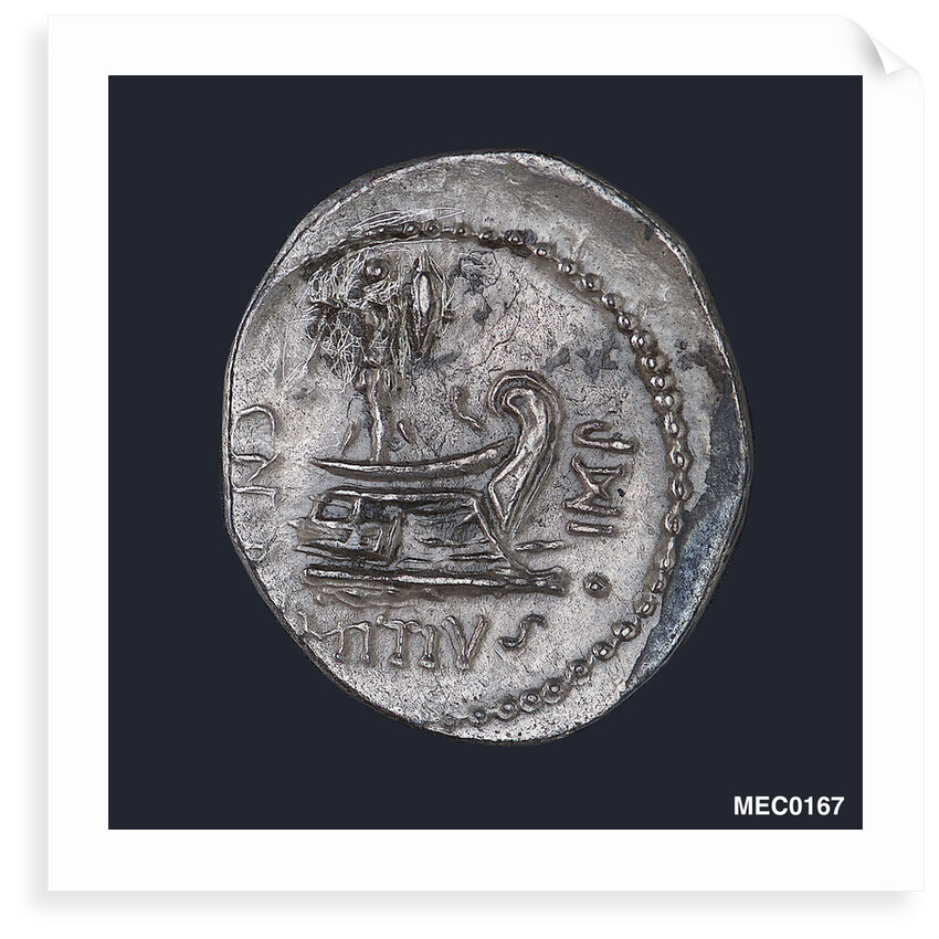 Denarius depicting head of L. Domitius Ahenobarbus by Unknown