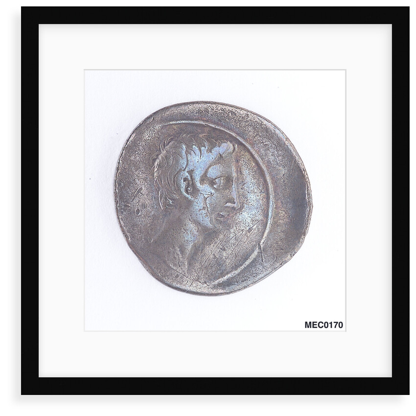 Denarius depicting Emperor Augustus by unknown