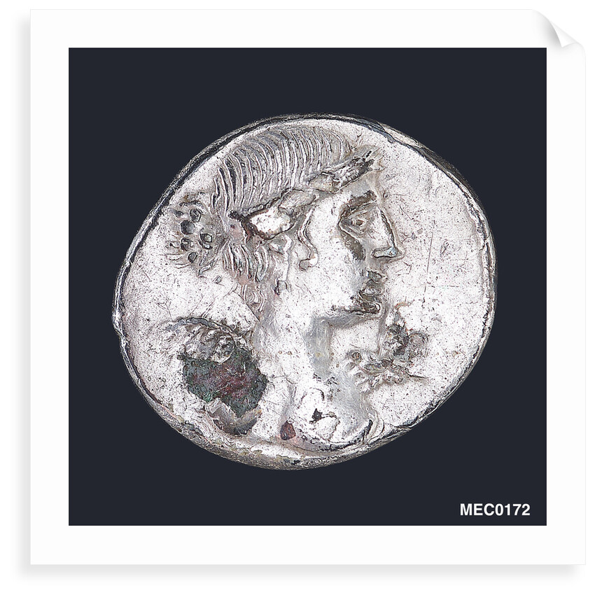 A denarius commemorating the Battle of Actium BC31 by unknown
