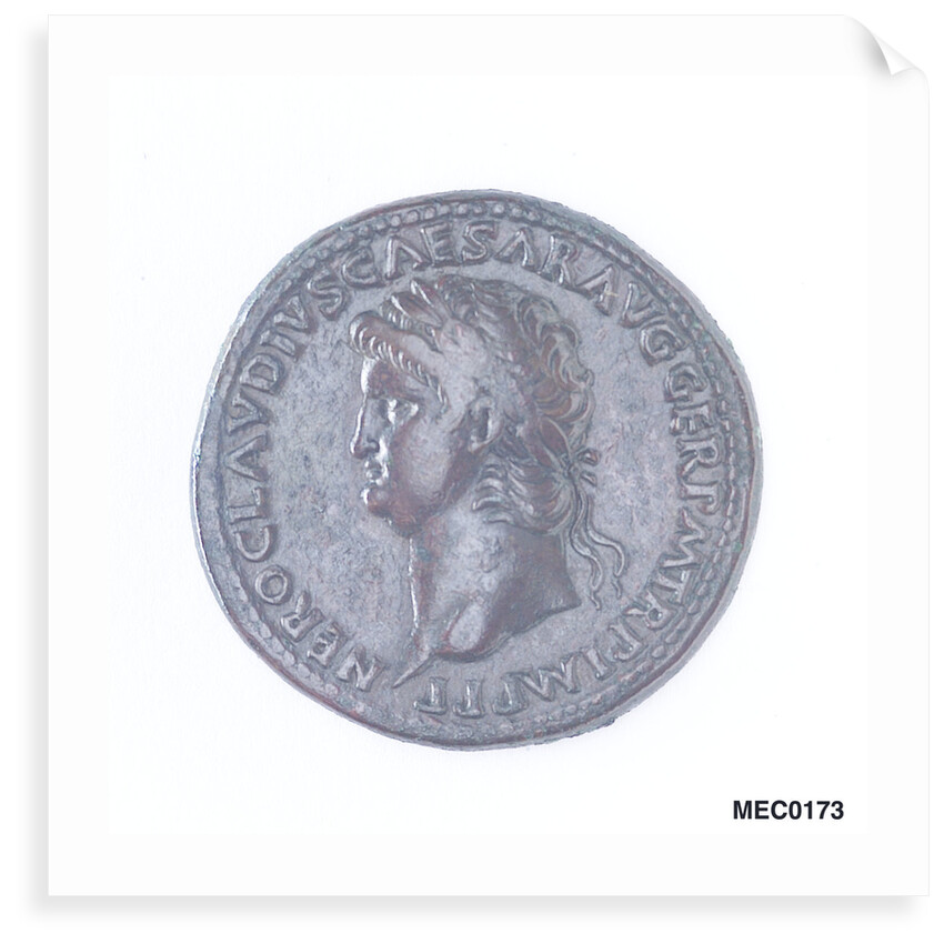 Classical coin depicting Emperor Nero by unknown