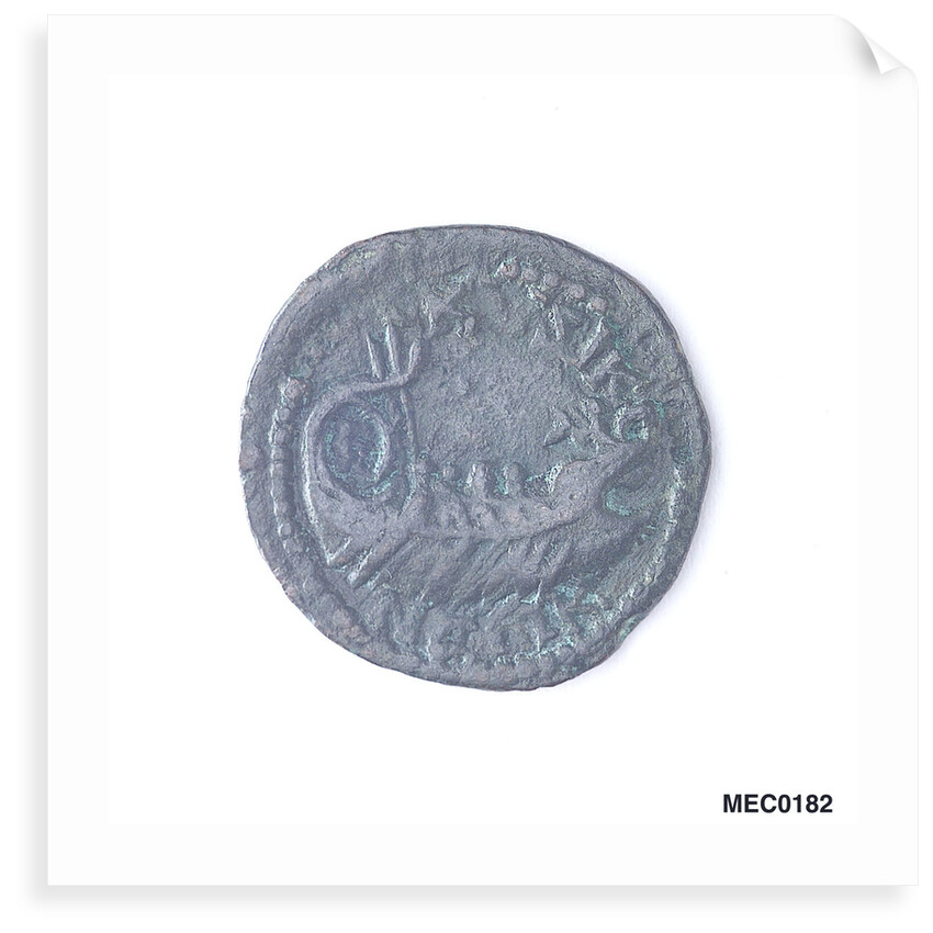 Classical coin depicting Salonina and a Roman galley by unknown