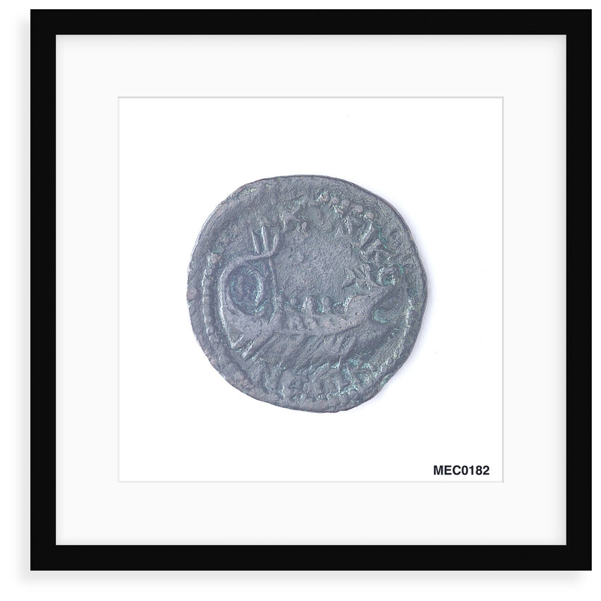 Classical coin depicting Salonina and a Roman galley by unknown