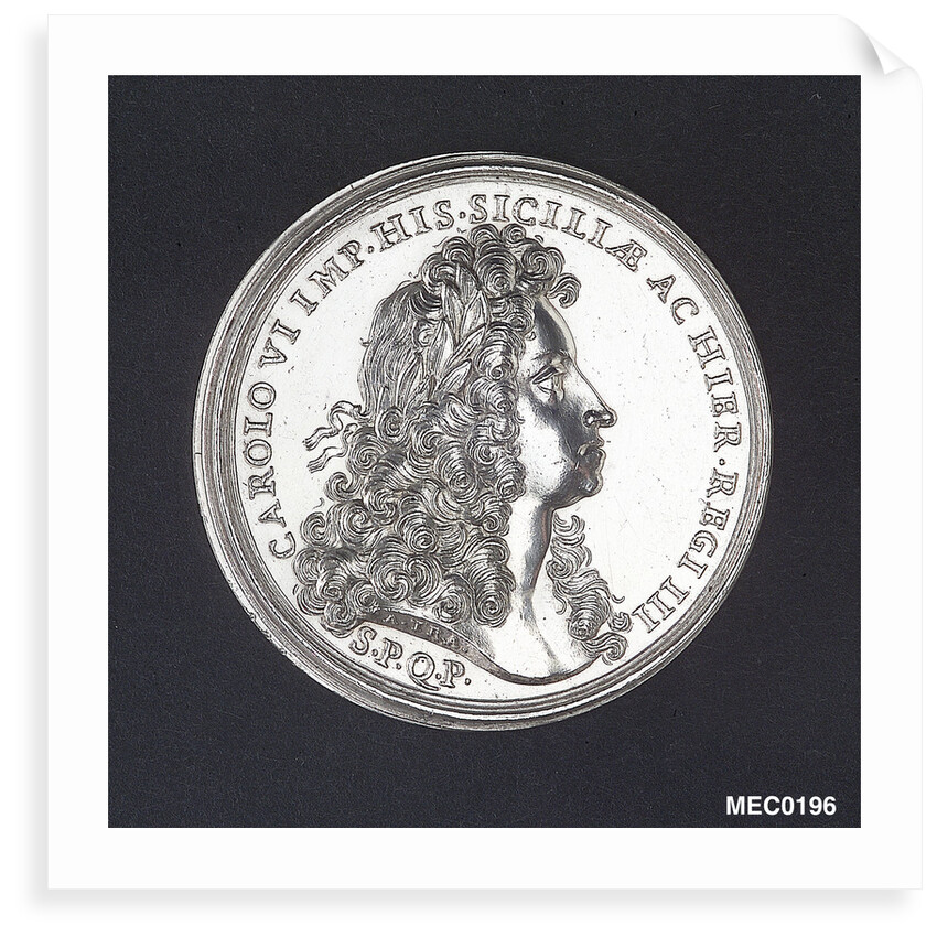 Medal commemorating the arrival of Emperor Charles VI at Palermo, 1720 by A. Travani