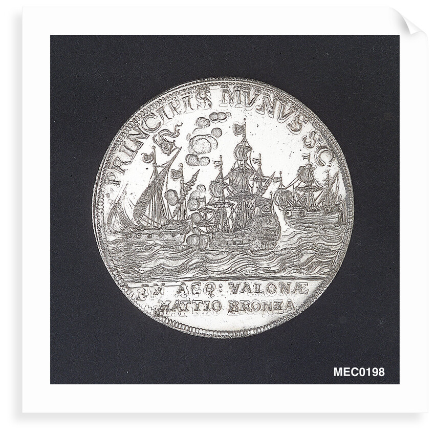 Medal commemorating the action off Valona, 1733 by Unknown