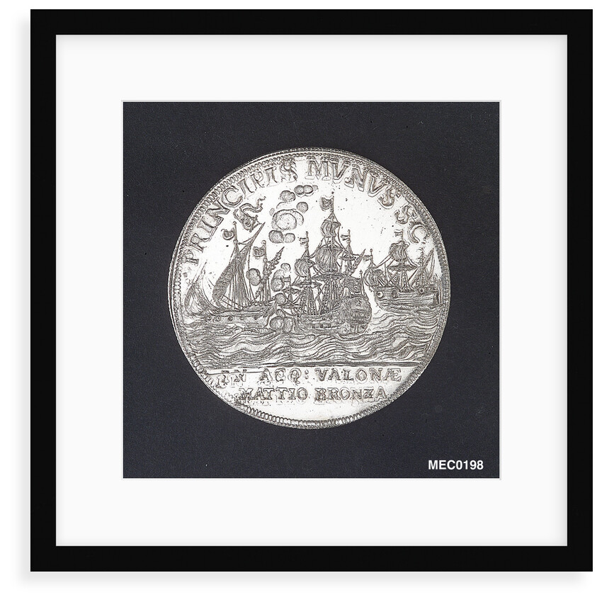 Medal commemorating the action off Valona, 1733 by Unknown