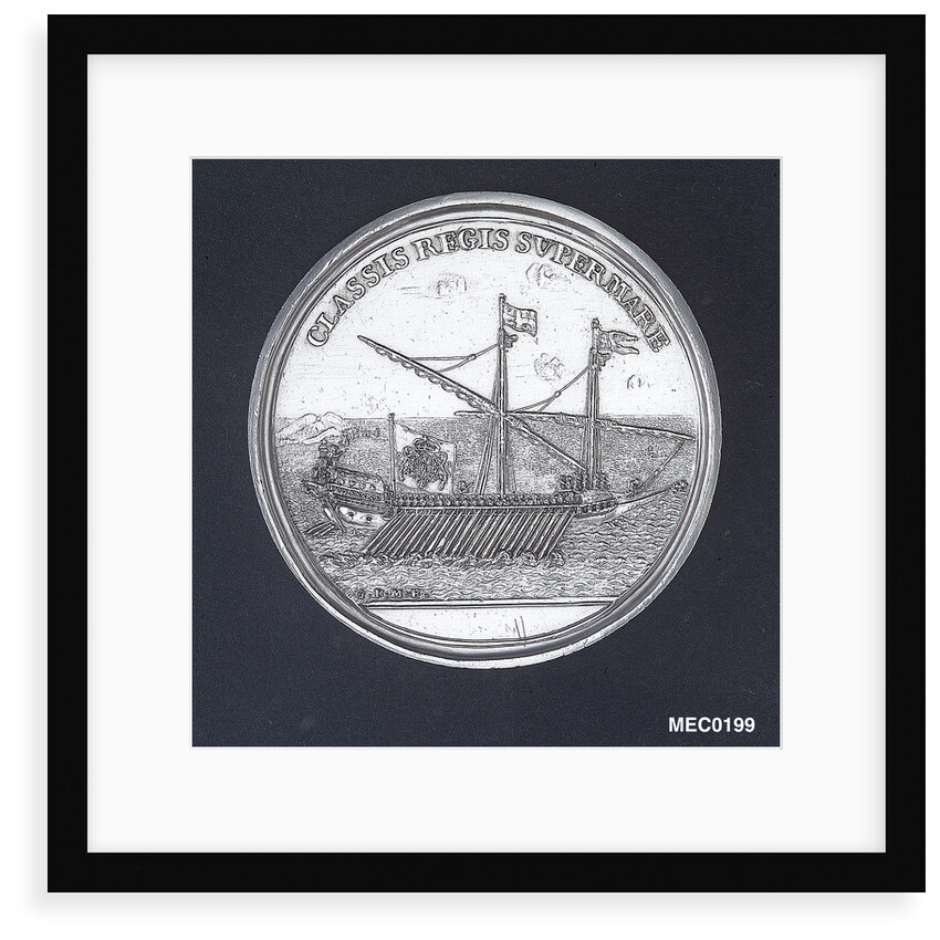 Medal commemorating Charles Emanuel and his fleet by G. Maltese