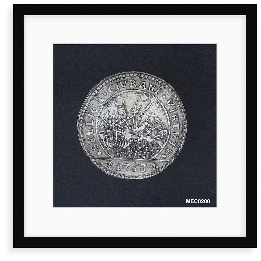 Medal commemorating Admiral Civrani's victory over the Turks at Cyprus, 1753 by unknown