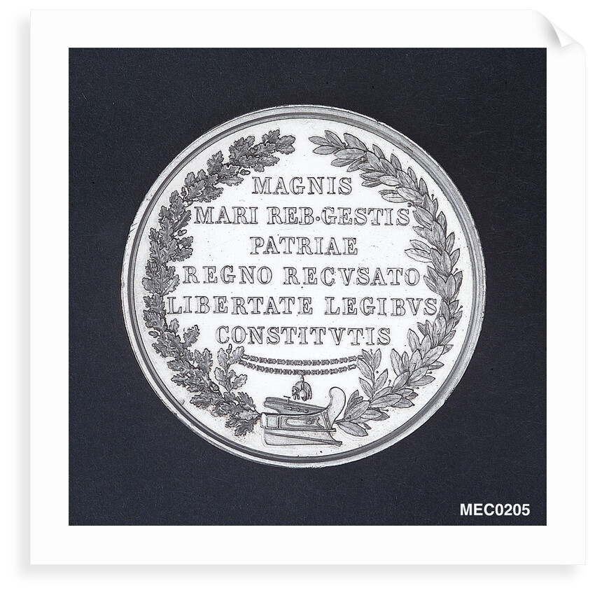 Medal commemorating Admiral Andrea Doria tercentenary, 1829 by N. Cerbara
