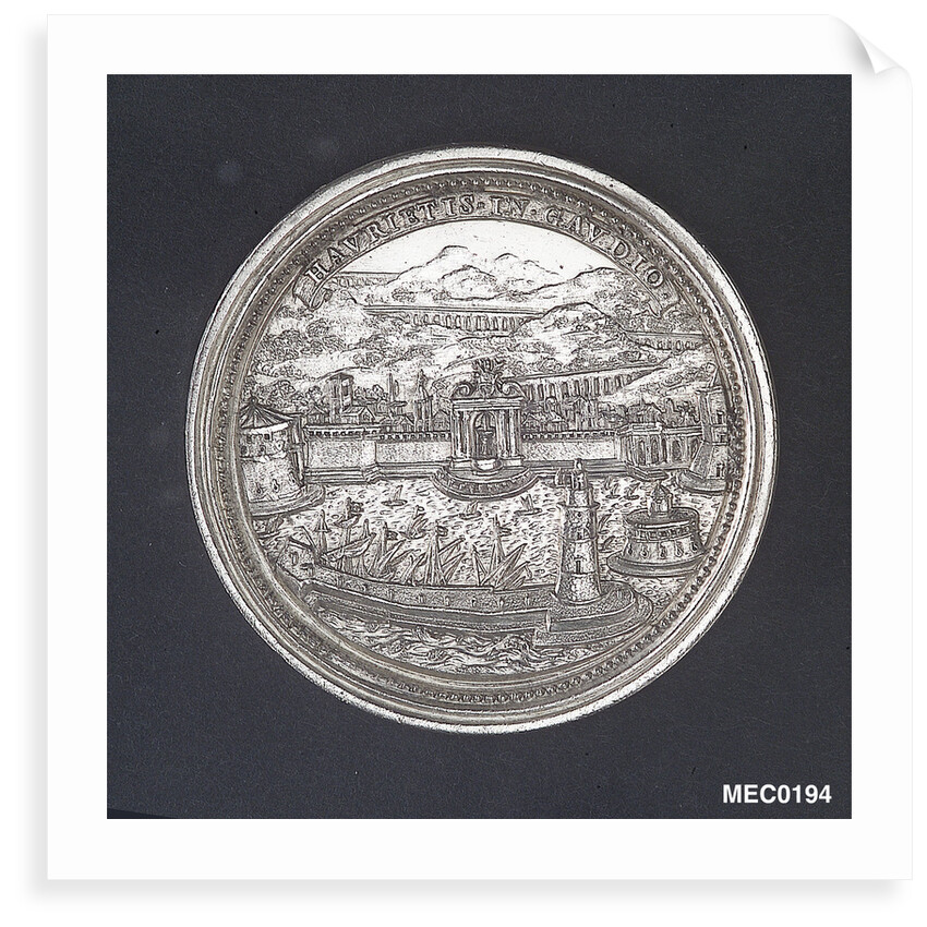 Medal commemorating the Aqueduct of Civitavecchia, 1703 by G. Hamerani