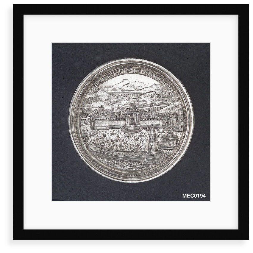 Medal commemorating the Aqueduct of Civitavecchia, 1703 by G. Hamerani