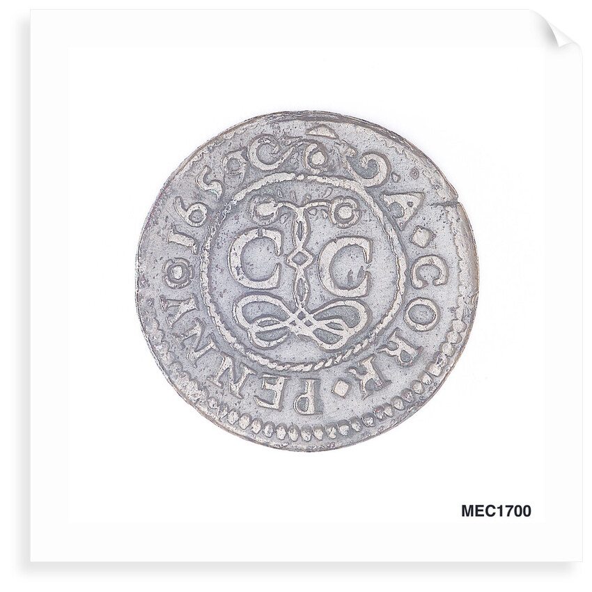 Cork penny token by unknown
