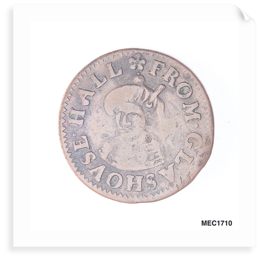 Token depicting a sailing ship by unknown