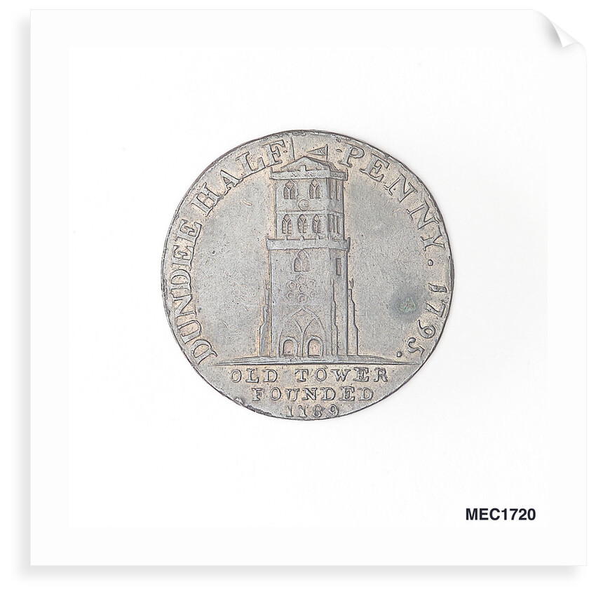 Dundee halfpenny token by J. Wright