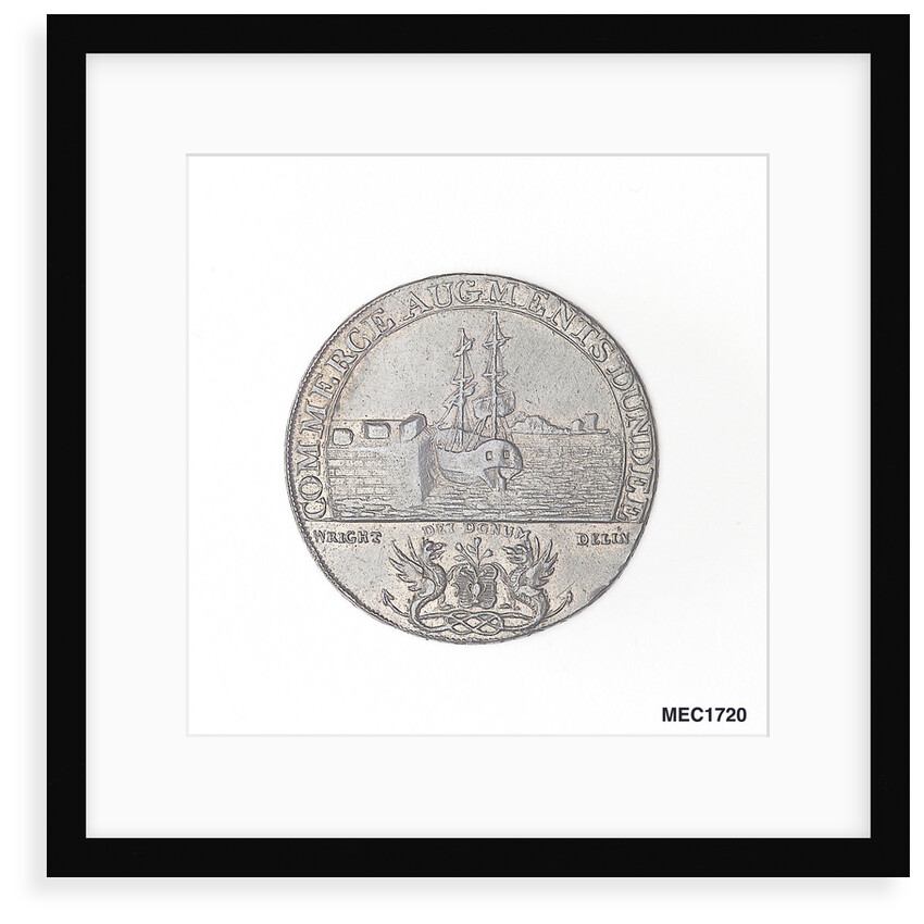Dundee halfpenny token by J. Wright