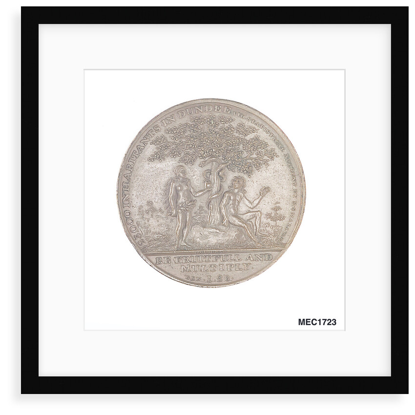 Dundee penny token commemorating  Admiral of the Fleet Adam Duncan (1731-1804)  and the battle of Camperdown, 1797 by T. Wyon