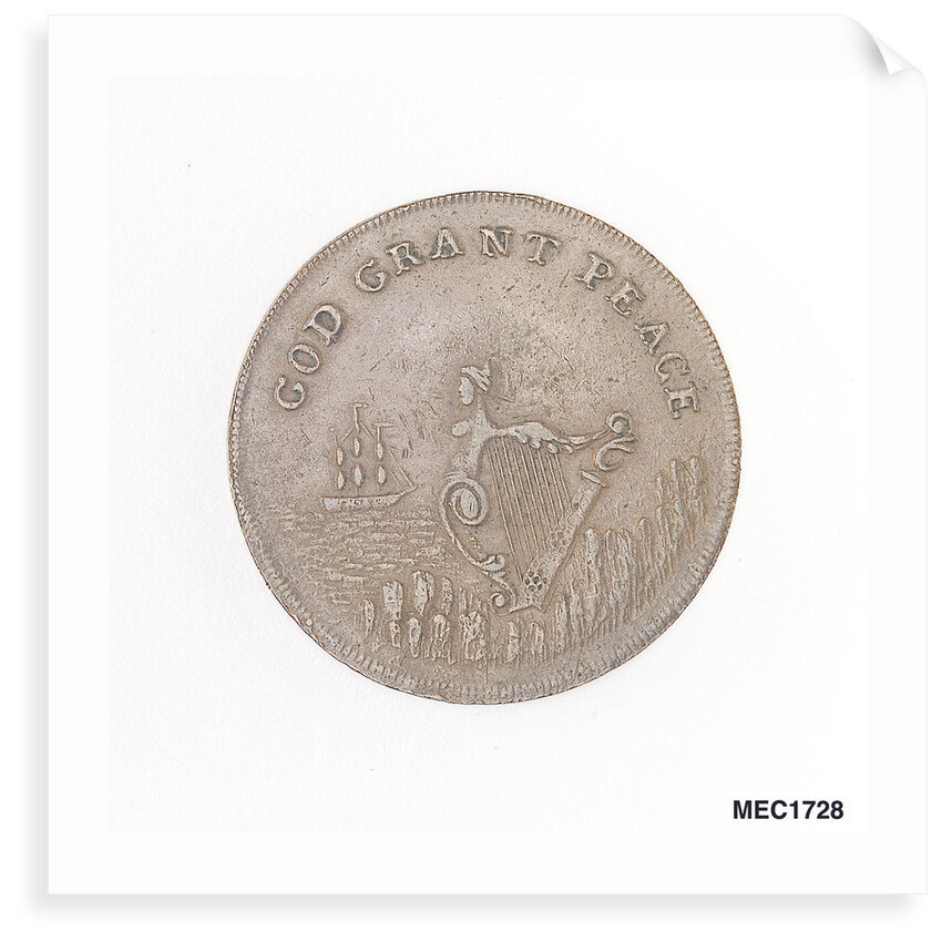 Dublin halfpenny token by unknown