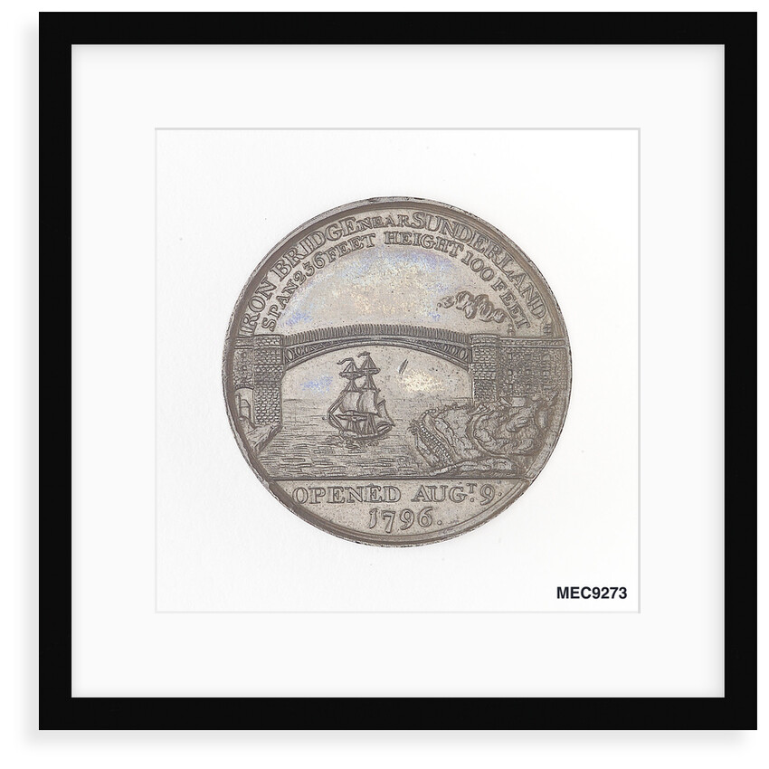 Sunderland penny token by T. Wyon
