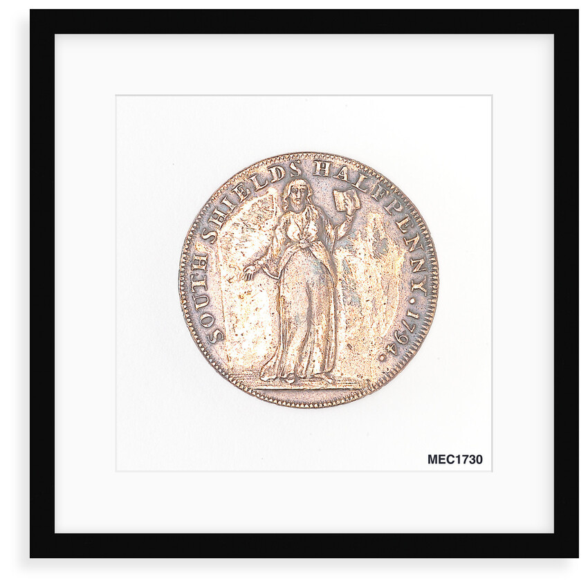South Shields halfpenny token by T. Wyon