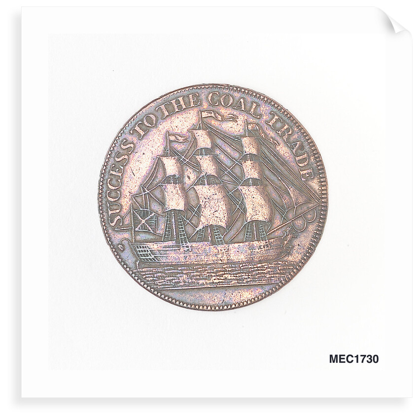 South Shields halfpenny token by T. Wyon