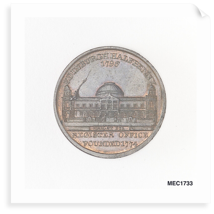 Edinburgh halfpenny token by unknown