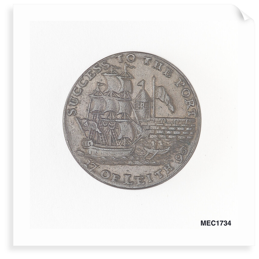 Leith halfpenny token by unknown
