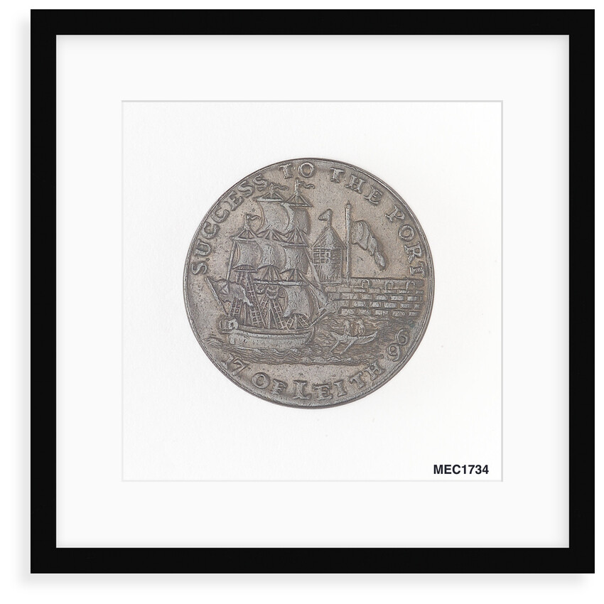 Leith halfpenny token by unknown