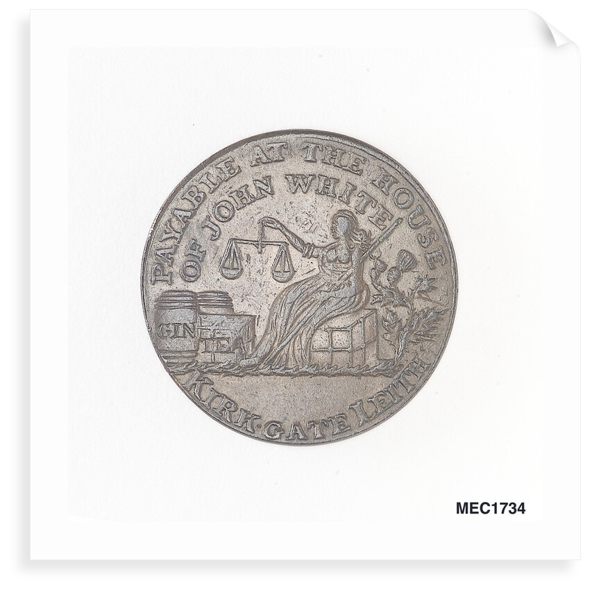 Leith halfpenny token by unknown