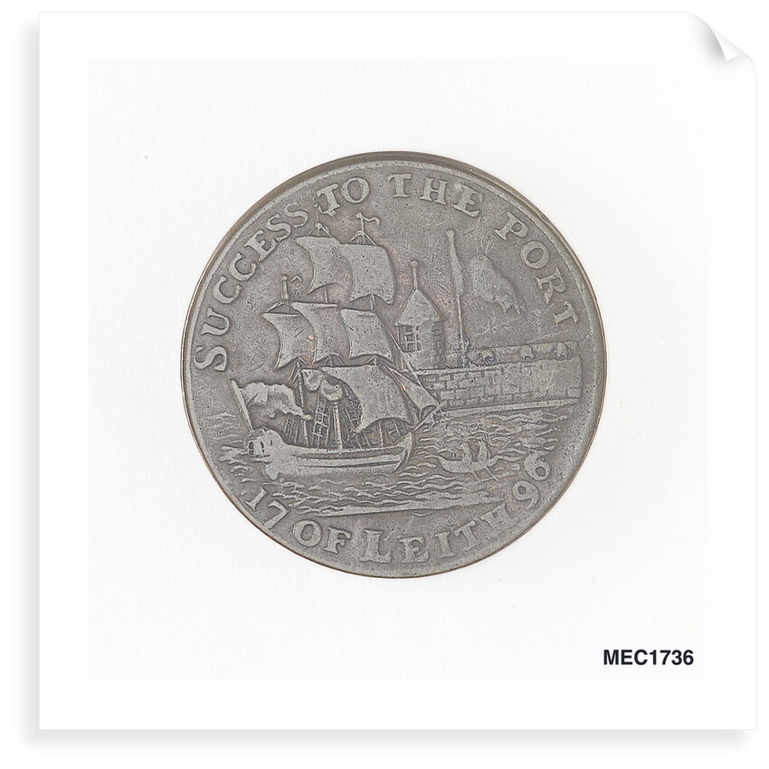 Leith halfpenny token by unknown