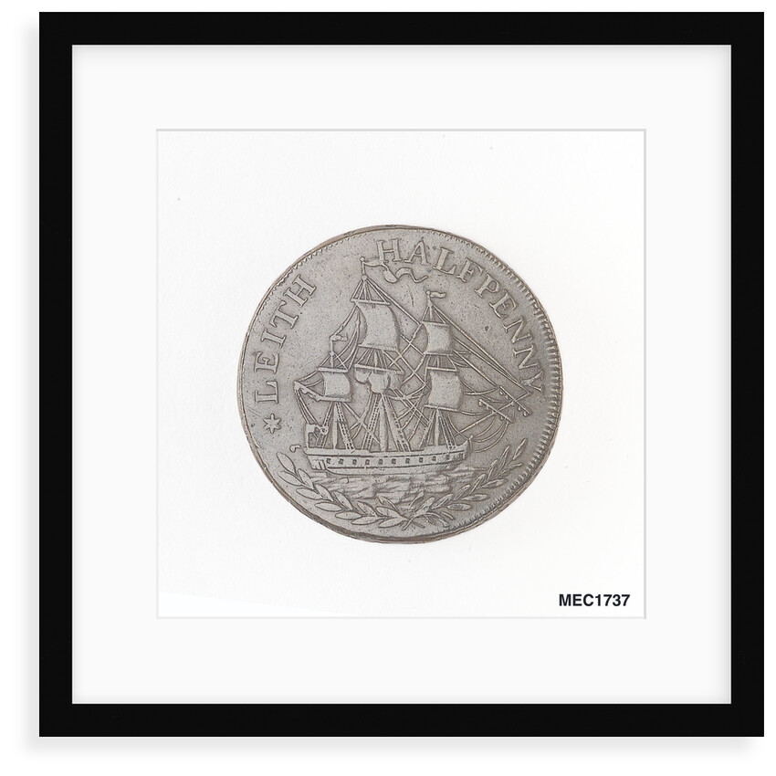 Leith halfpenny token by unknown