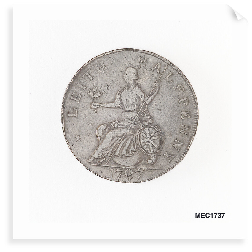 Leith halfpenny token by Unknown