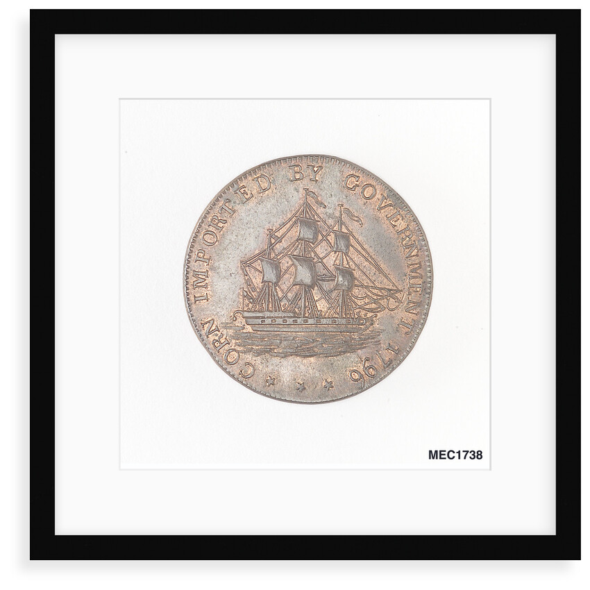 Badminton halfpenny token by T. Willets