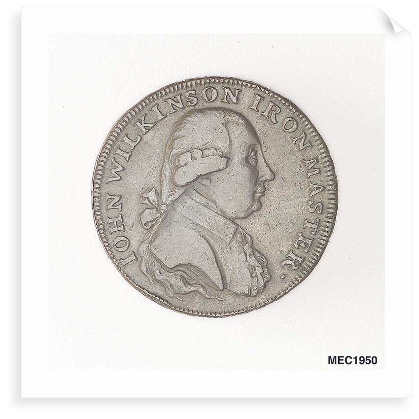 Halfpenny token commemorating John Wilkinson, ironmaster by unknown