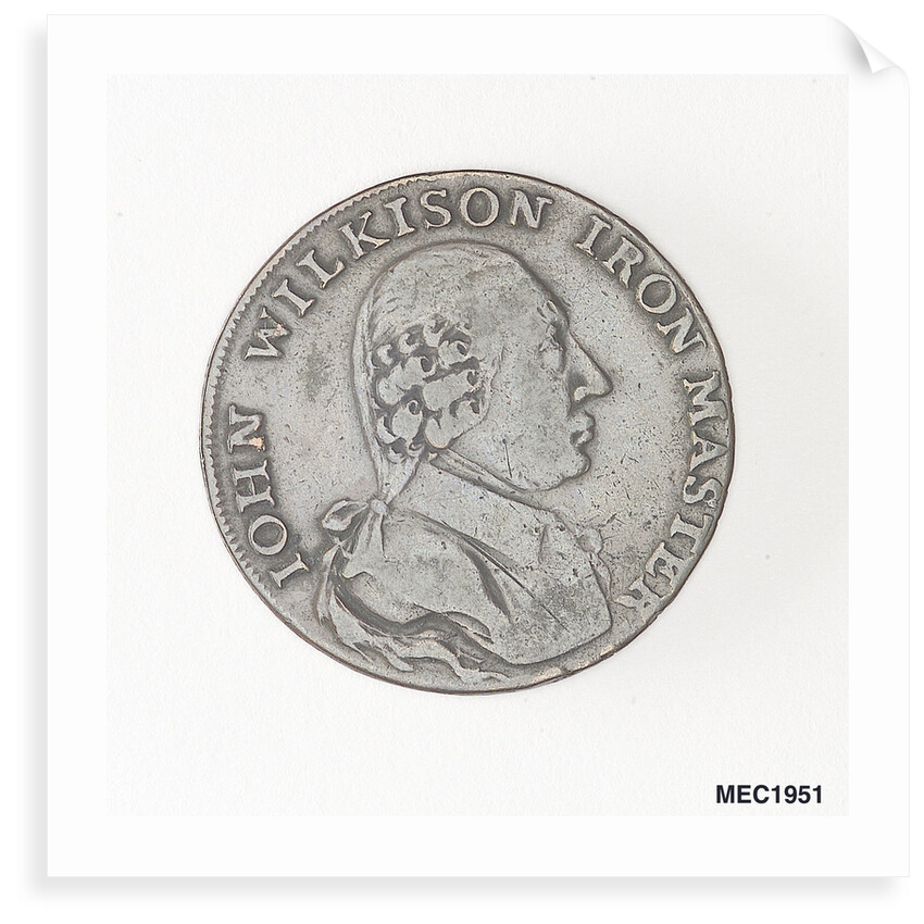 Halfpenny token commemorating John Wilkinson, ironmaster by unknown