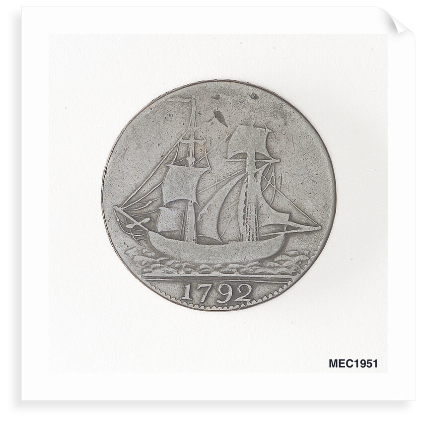 Halfpenny token commemorating John Wilkinson, ironmaster by unknown