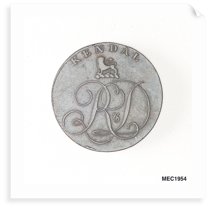 Kendal halfpenny token by unknown