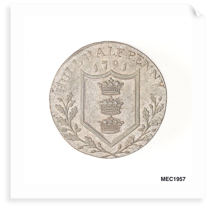 Hull halfpenny token by unknown