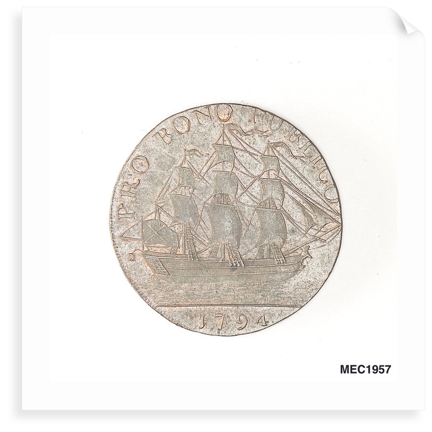 Hull halfpenny token by unknown