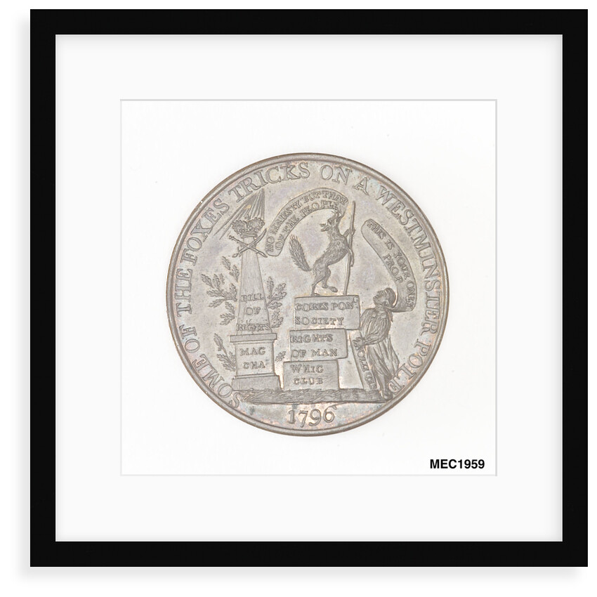 Election token commemorating Vice-Admiral Sir Alan Gardner MP by unknown