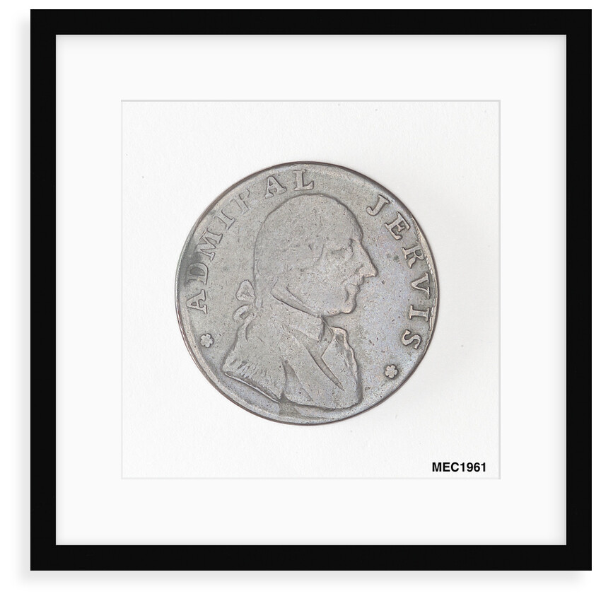 Halfpenny token commemorating Admiral John Jervis, Earl St Vincent (1735-1823) by unknown