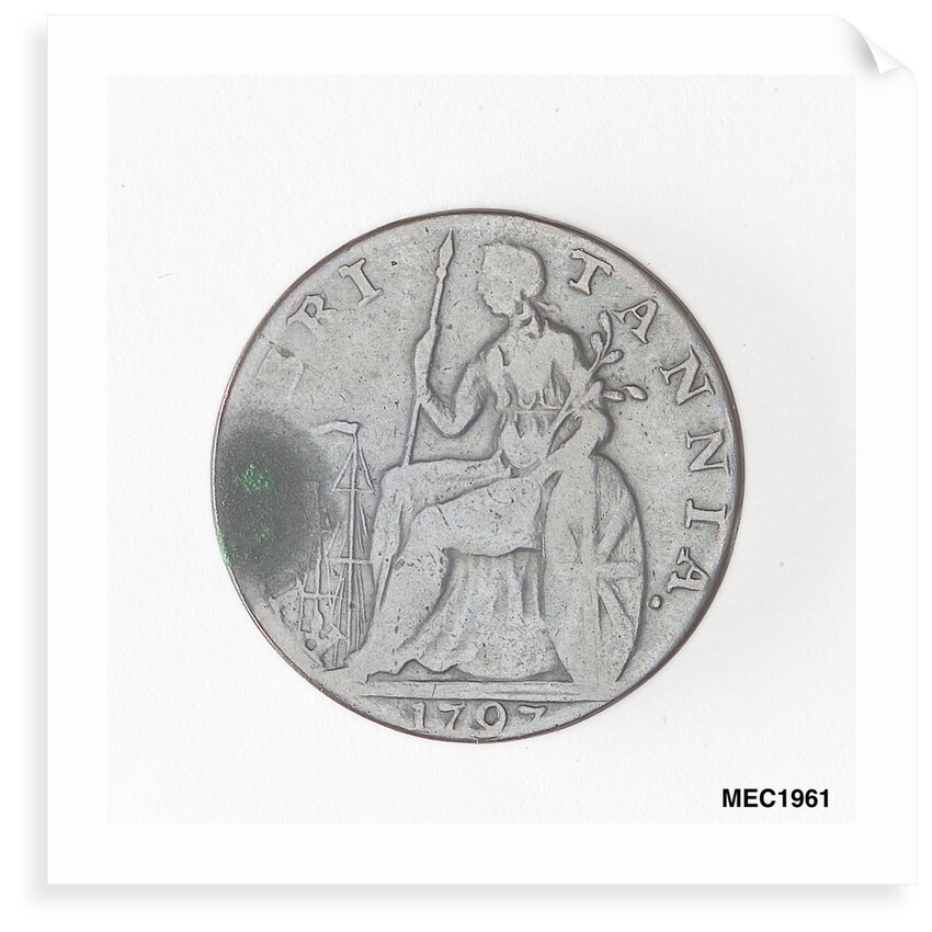 Halfpenny token commemorating Admiral John Jervis, Earl St Vincent (1735-1823) by unknown