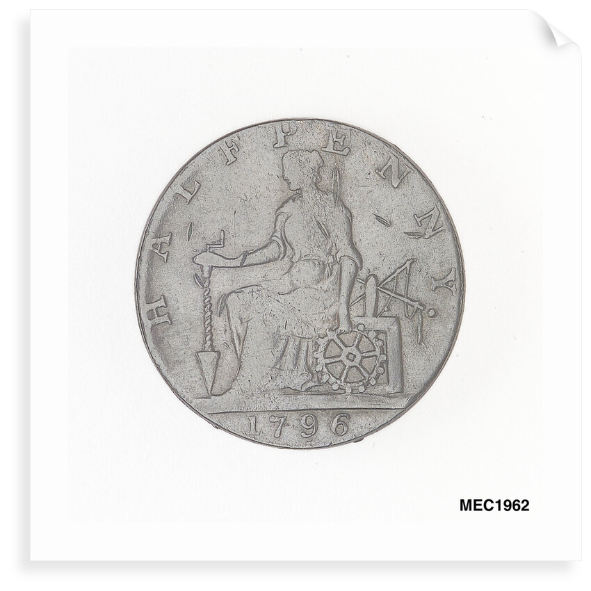Halfpenny token commemorating Sir Edward Pellew, 1st Viscount Exmouth (1757-1833) by unknown
