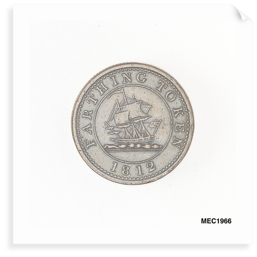 Whitehaven farthing token by unknown