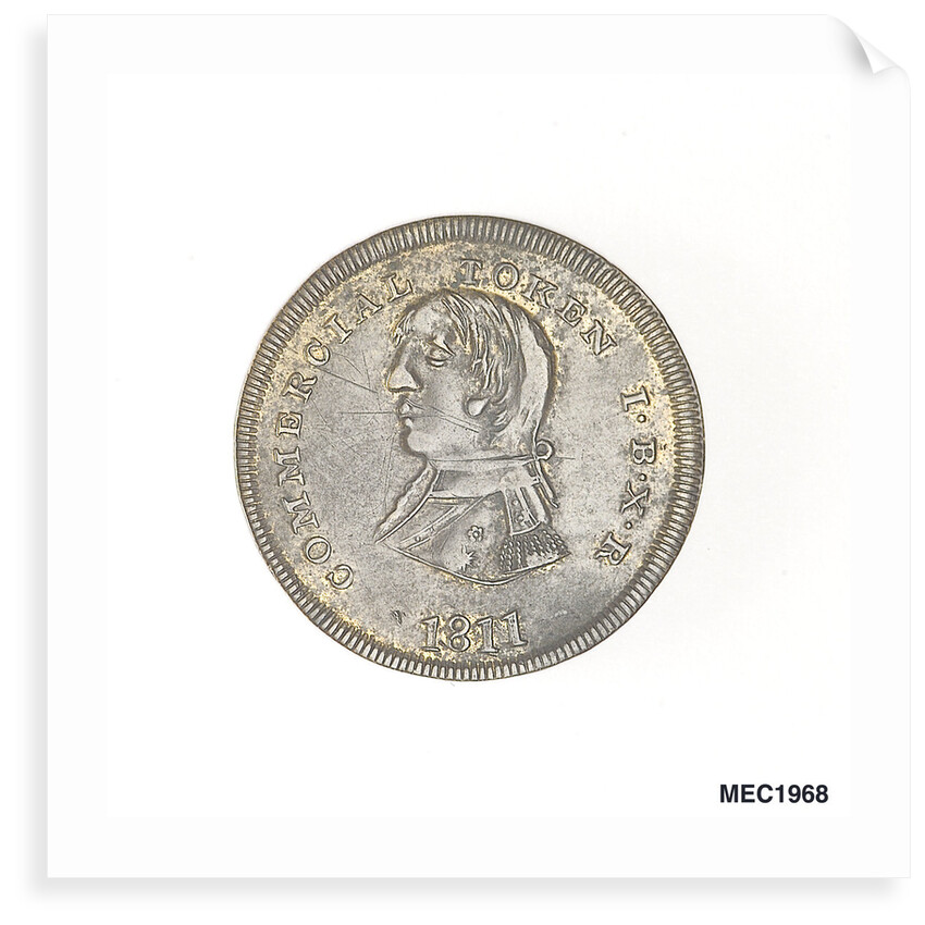 Shilling token commemorating Vice-Admiral Horatio Nelson (1758-1805) by unknown