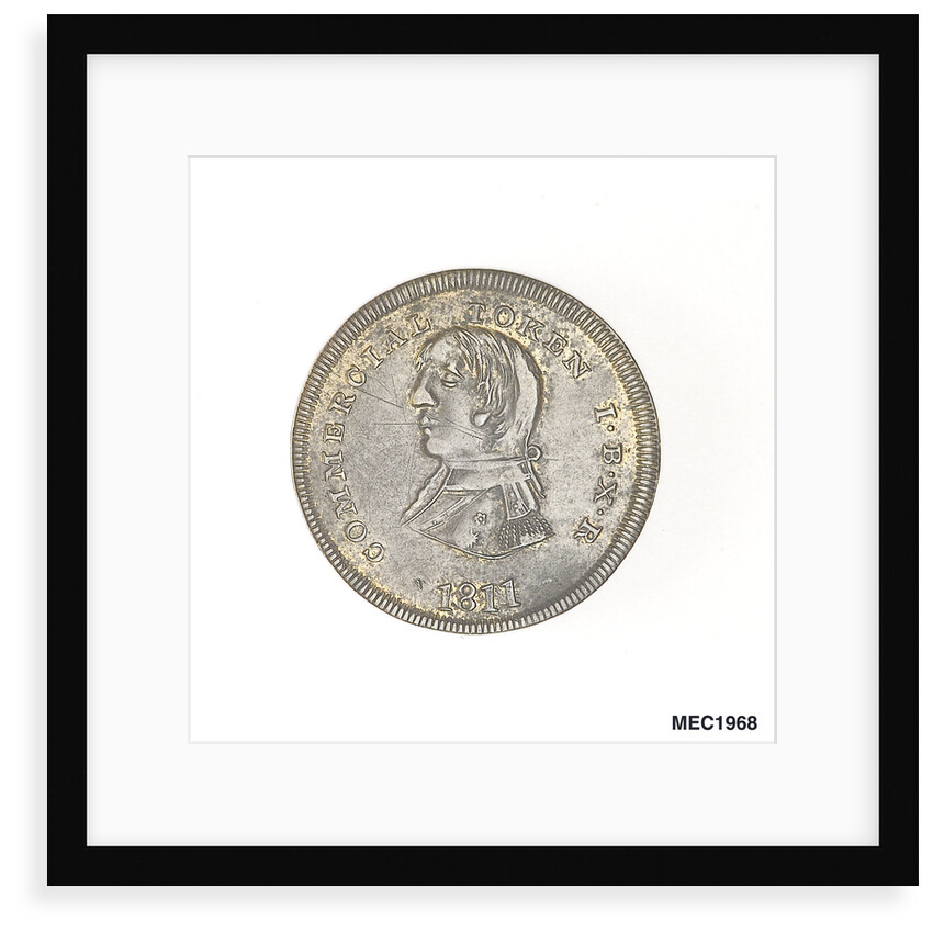 Shilling token commemorating Vice-Admiral Horatio Nelson (1758-1805) by unknown
