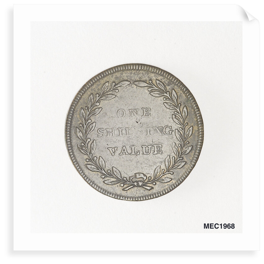 Shilling token commemorating Vice-Admiral Horatio Nelson (1758-1805) by unknown