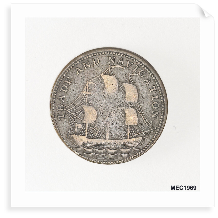 Dublin halfpenny token by unknown