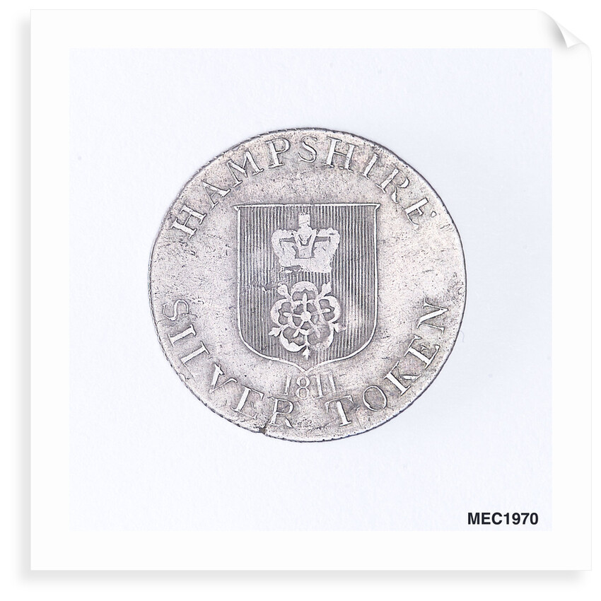 Hampshire shilling token by unknown