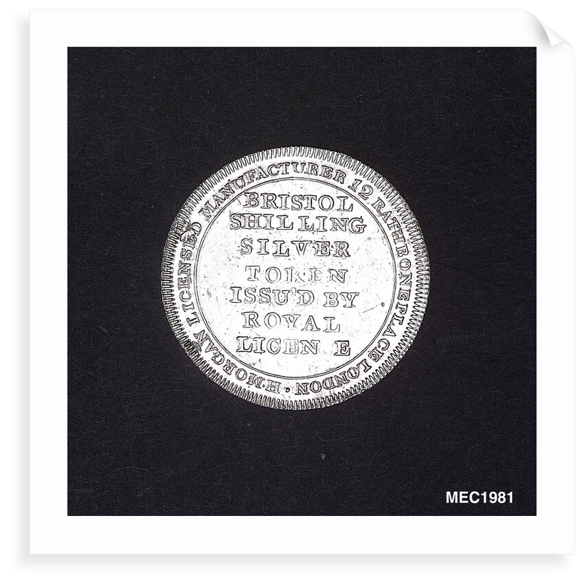 Bristol shilling token by unknown