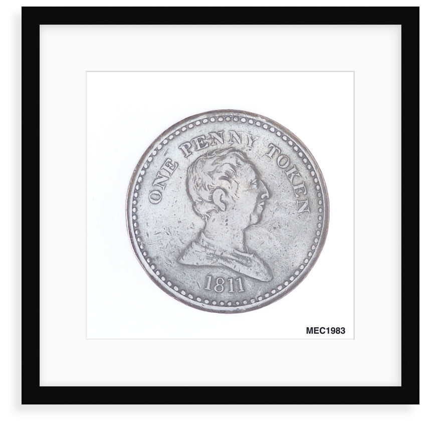 Bristol penny token by T. Halliday